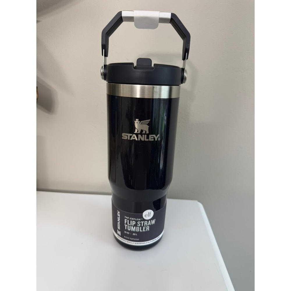 Stanley Flip Straw Tumbler Unisex 30oz Black e.l.f. Collab IceFlow NWT